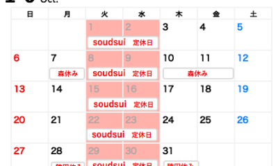 １月お休みのご案内☆